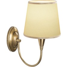 1001 Şık Eskitme Metal Aplik E27 Duvar Lambası 16X28X31 cm Yatak Odası ve Salon Aydınlatma, BEJ-3031