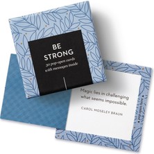 1001 Compendium'dan Thoughtfulls Pop-Open Kartlar, Be Strong — 30 Pop-Open Kartlar, Her Biri Içinde Ba