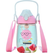 1001 Pipetli 500 ml Boyun Askılı Tritan Çocuk Su Matarası -Kutulu- FFUZ2201500