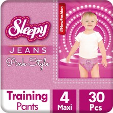 1001 Pink Jeans Külot Bez 4 Numara Maxi 30 Adet