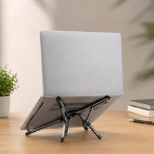 1001 Katlanabilir Laptop Standı, Tablet ve Telefon Standı, 4'ü 1 Arada Çok Açılı Ayarlanabilir Not