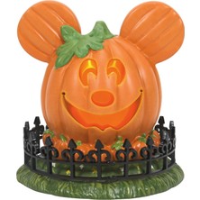 1001 Disney Village Cadılar Bayramı Aksesuarları Pumpkintown Mickey Mouse Town Center Işıklı Heykel