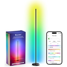1001 Matter Akıllı Lambader (Siyah), Rgbıc LED Lambader, Işık Ayarlı (Dimmable), Müzik Senkronizasy