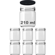 1001 10-1000 ml Farklı Boyutlarda Kavanoz (10-1000 Arası) cc Konserve Metal Kapaklı Cam Kavanoz 6 Adet