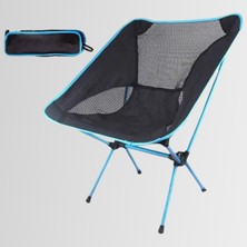 1001 Funky Chaırs Ultralight 900 gr Alüminyum Katlanır Kamp Sandalyesi - Mavi