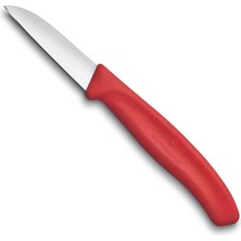 1001 6.7301.C1 Swiss Classic 6cm Düz Soyma Bıçağı, Kırmızı