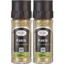 1001 Plant Love Organic Bağdat Kekik Tuzluklu Cam 13 gr 2li Paket