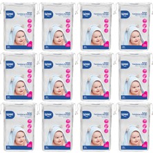 Wee Baby Bebek Temizleme Pamuğu 60'lı - 12 Adet Yumuşak Dokulu Hassas Ciltler İçin
