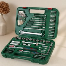 132 Parça 1/2 Inç & 1/4 Inç Lokma Takımı - Cırcır, Alyan, Bits ve Uzatma Uçları