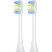 Npo Nicefeel X610-Z Dakikada 40000 Diş Fırçası Yedek Başlığı 2'li (Beyaz, Medium)