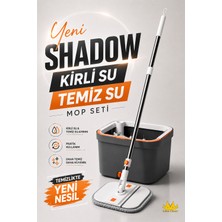 Missclean ( 1 Yedek Bez Hediyeli )Temiz Su ile Kirli Suyu Ayıran Otomatik Temizlik Seti Profesyonel Mop Paspas
