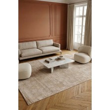 Livset Home Yumuşak Modern Bej Halı Salon Mutfak Antre Yolluk Oturma Odası Çocuk Odası Halısı J102A