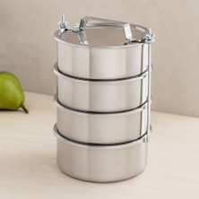 Ulu İthalat Çelik Sefer Tası 14 cm - 4'lü Set (4.5 cm Derinlik)