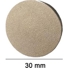 Mühür Mumu Damga 30 mm Yuvarlak Kumlu Boş Pirinç Kafa + Ahşap Sap R5799K30