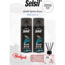 Selsil Buzdolabı Beyazı (400 ml x 2 Adet) Akrilik Sprey Boya, Rosıe Oda Kokusu