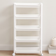 Ulu İthalat 5 Katlı Tekerlekli Sepet Organizer Raf Ünitesi 465X145X850 mm