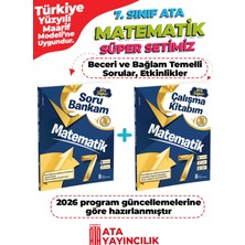Ata Yayıncılık 7. Sınıf Matematik Süper Set Soru Bankam + Çalışma Kitabım Yeni