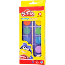 Play-Doh 12 Renk Büyük Suluboya Yüksek Pigmentli Canlı Renkler ile Hızlı Kuruma Özelliği