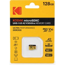 Kodak 128GB Micro Sd Uhs-I U3 V30 Ultra Hafıza Kartı