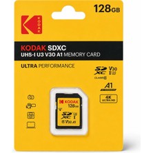 Kodak 128GB Uhs-I U3 V30 Sd Card