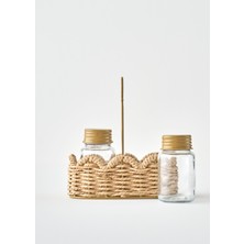 Bella Maison Scallop Cam Tuzluk Biberlik Seti Naturel (16,5X9,5X18 Cm)