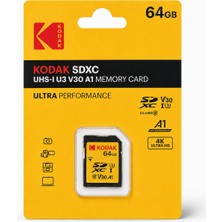 Kodak 64GB Uhs-I U3 A2 V30ULTRA Sd Kart
