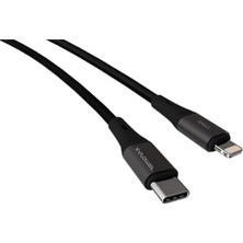Skygo Revify Type C-Lightning 27WATT Pd Hızlı Şarj Kablosu, Siyah/antrasit Metal (100 Cm)