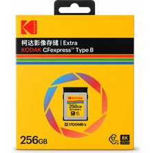 Kodak 256GB Cf Express Type B 2.0 Extra Hafıza Kartı (1700MB/S - 1650MB/S)
