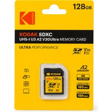 Kodak 128GB Uhs-I U3 A2 V30ULTRA Sd Kart
