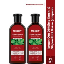 Tresan Isırgan Otu Dökülme Karşıtı & Güçlendirici Bakım Şampuanı – Normal ve Kuru Saçlar 300 ml x2