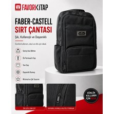 Favori Kitap Faber-Castell Siyah Sırt Çantası