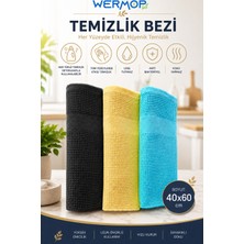 Safir Güçlü 3'lü Mikrofiber Temizlik Bezi 40X60 cm