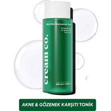 Cream Co. Akne Karşıtı Gözenek Sıkılaştırıcı BHA PHA Niacinamide Tonik | Arındırıcı | Salisilik Asit | 200ML