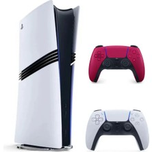 Sony Playstation 5 Pro 2tb + 2.kol Kırmızı (Ithalatci Garantili)