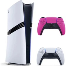 Sony Playstation 5 Pro 2tb 1.kol Beyaz 2.kol Pembe (Ithalatci Garantili)