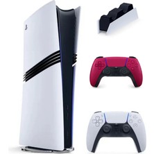 Sony Playstation 5 Pro + 2. Kol Dualsense Kırmızı + Şarj Istasyonu ( Ithalatçı Garantili )