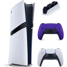 Sony Playstation 5 Pro + 2. Kol Dualsense Mor + Şarj Istasyonu ( Ithalatçı Garantili )
