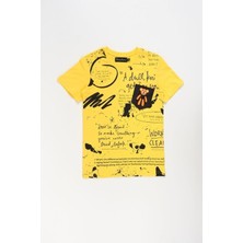 Doctor Junior Sarı Erkek Çocuk Baskılı Comfort Fit T-Shirt