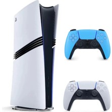 Sony Playstation 5 Pro 2tb 1.kol Beyaz 2.kol Mavi (Ithalatci Garantili)