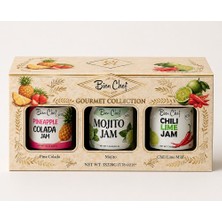 Bien Chef Gurme Koleksiyonu 3'lü Reçel Seti 3X220 gr (Pina Colada, Mojito, Az Acılı Lime)