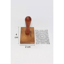 Kişiye Özel Ahşap Mühür Damga 2x4 Dikdörtgen
