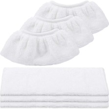 Frefly Store Keepow Mikrofiber Bez Seti, Kärcher Easyfix Sc 2, Sc 3, Sc 4, Sc 5 Buharlı Temizleyici ile Uyumlu (3 Zemin Başlığı + 3 El Nozulu)