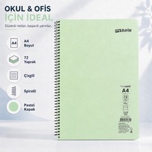 Mynote Flex Pastel A4 72 Yaprak 60 gr Spiralli Çizgili Defter