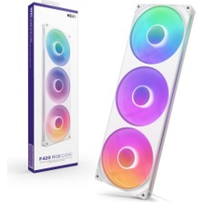 Frefly Store Nzxt Rgb F420RGB 420MM Kasa Fanı Rgb Aydınlatmalı Beyaz