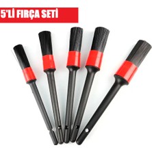 Eta Car Premium 5'li Detay Temizlik Fırçası Seti | Oto Detay Fırçası, Araç Iç Dış Temizlik Fırçası, Jant Temizleme Fırçası, Havalandırma Izgarası Temizlik Fırçası