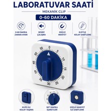 Labolist Laboratuvar Saati Mekanik Clip 0-60 Dakika