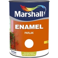 Marshall Enamel Solvent Bazlı Ahşap-boyası Parlak Beyaz 0,75lt