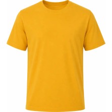 Ayışığı %100 Pamuk Bisiklet Yaka Tişört | Baskı ve Nakışa Uygun Rahat Kesim 0 Yaka Penye T-Shirt