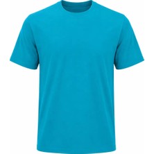 Ayışığı %100 Pamuk Bisiklet Yaka Tişört | Baskı ve Nakışa Uygun Rahat Kesim 0 Yaka Penye T-Shirt