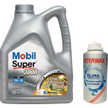 Super 3000 Xe 5W30 Motor Yağı 4 L + 03047 Interwax Klima Temizleyici